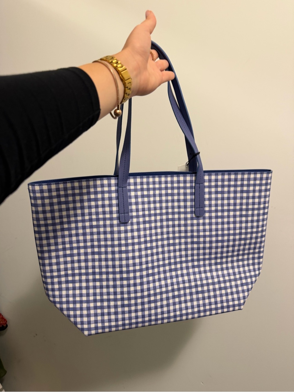 BNWT Blue Gingham Tote Bag from Indigo